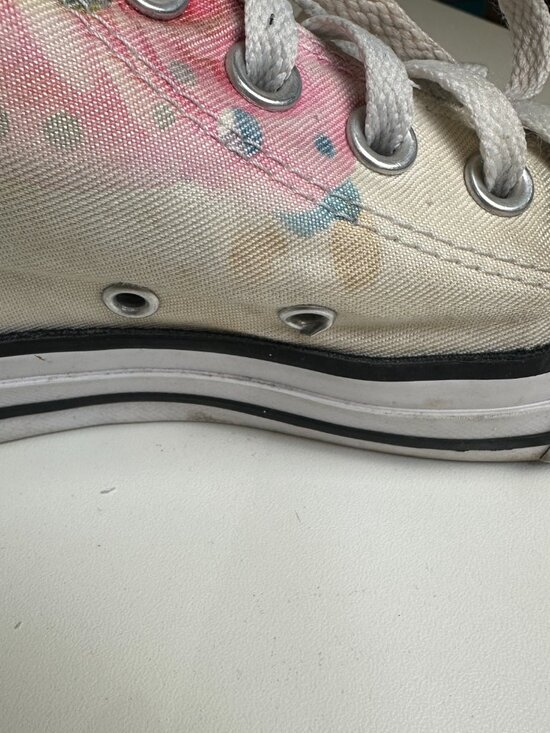 Converse Chuck Taylor All Star Lux Mid "Digital Floral" Wedge Sneakers - Picture 7 of 11